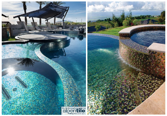 Maintaining glass mosaic tile in a swimming pool : Alpentile Tile