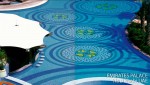 custom pool tile, glass pool tile